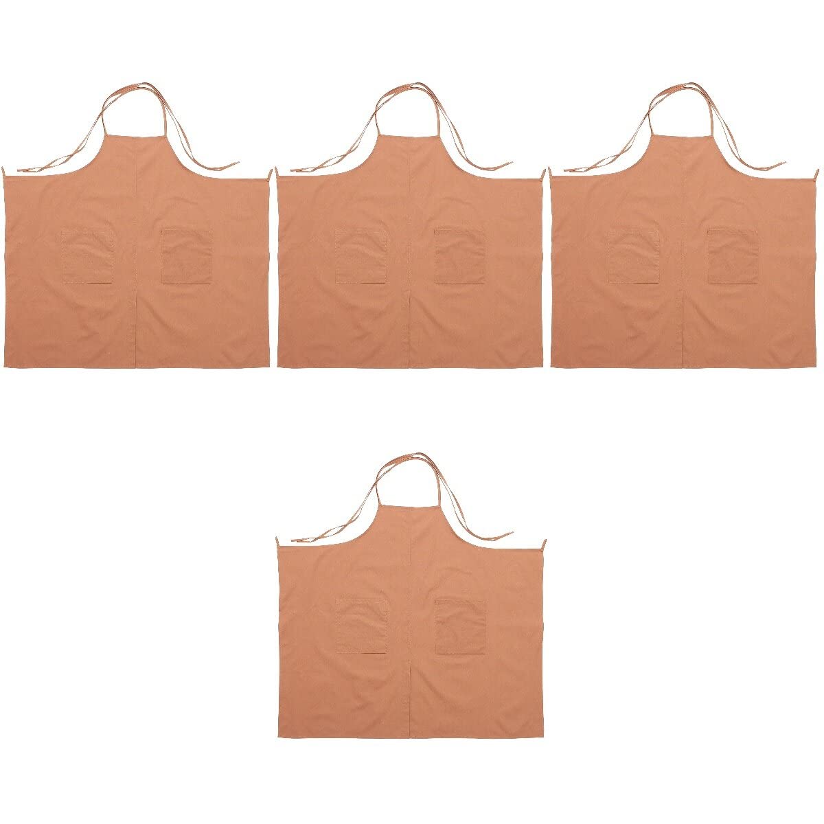 Grembiule da cucina regolabile in cotone, grembiule da negozio di fiori, grembiule decorativo da cuoco, 4 pezzi, Come mostrato, 109X97X0.1CM