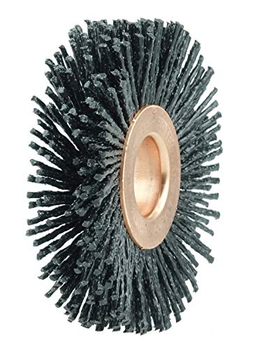 Image of Weiler 17548 2 inch Burr-RX Wheel Brush, .026 /120CG Crimped Fill, 1 /2 inch Arbor Hole, Made in The USA (Pack of 10)