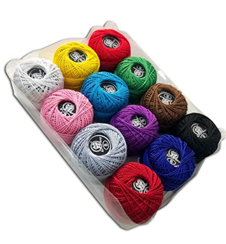 Estojo Linha Bordado Com 12 Rolos De 40m Fino Diversas Cores