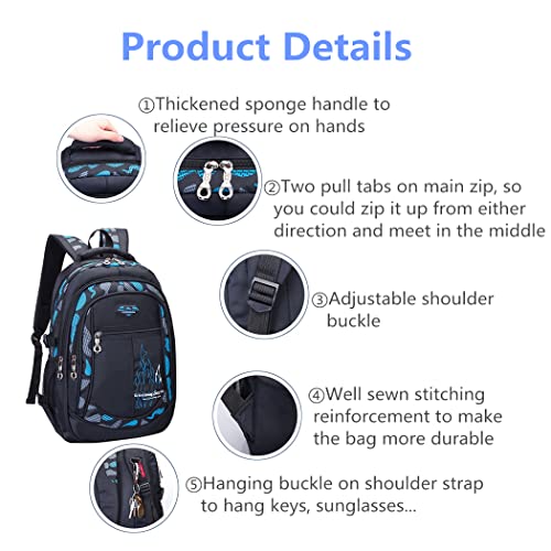 Camo Boys Backpacks For Middle School Elementary, Camo Bookbags For Teens Boys, Camouflage School Bags For Boys #TOP4