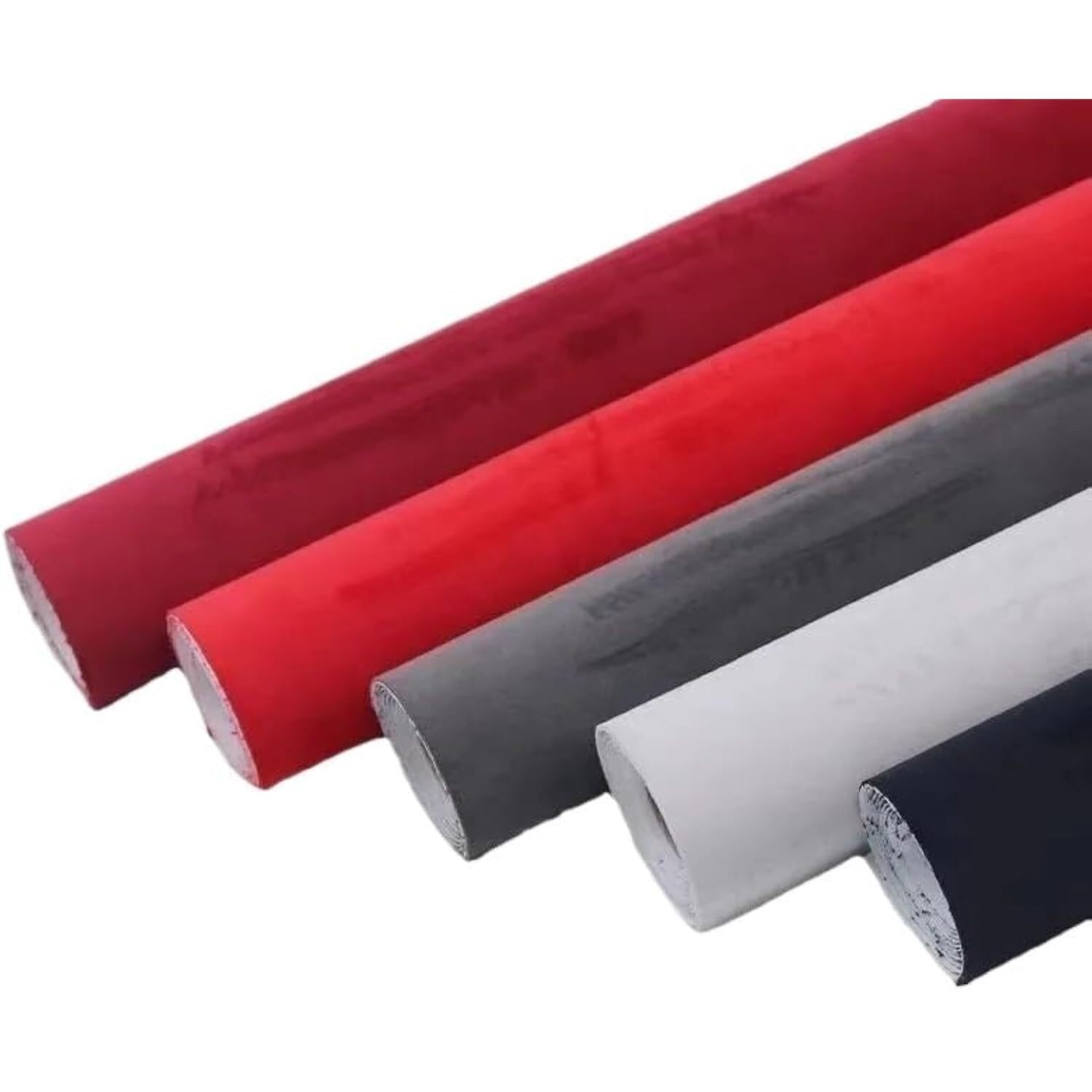 Zamszowa tkanina na podsufitkę, Poliestrowa samoprzylepna tkanina na podsufitkę samochodową, wielokolorowa, wiele rozmiarów(Black,40cm x 140cm)