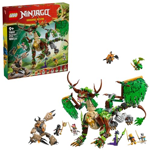 LEGO® NINJAGO® The Dragon of Life 71859 Dragon Toy - Building Set with 8 Minifigures - Ninja and Fighting Toy for Boys and Girls Aged 9+ - Adventure Toy for Kids - Toy Idea for a Birthday