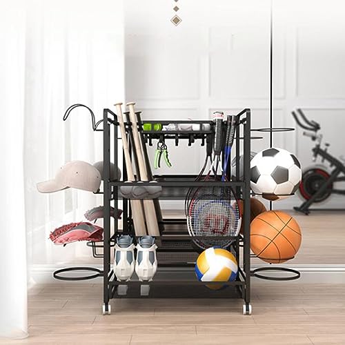 Organisateur de balles support de basket-ball multifonctionnel - 4