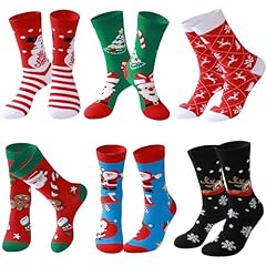 B-womens Christmas Socks-6 Pairs