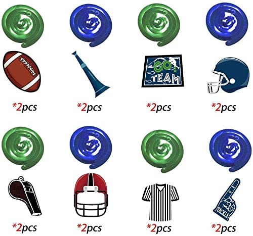 Aaon Football Photo Booth Props(25Ct),Sports Photo Booth Props,Tailgate Photo Booth Props With Stick #TOP1
