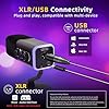 VCOM XLR/USB Gaming Mic for PC, Dynamic Microphones with 3.5mm Headphone Jack, Noise Cancellation, Mute,Gain Knob, PC Microphone for Streaming, Podcasting, Recording, Mixers, Sound Card, PS4/PS5 #1