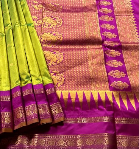 Kaushya rani pink paithani silk saree in pure silk – image 5