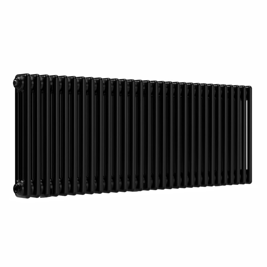 Lux Heat Black Horizontal 3 Column Traditional Radiator 500Mm (H) X 1370Mm (W)