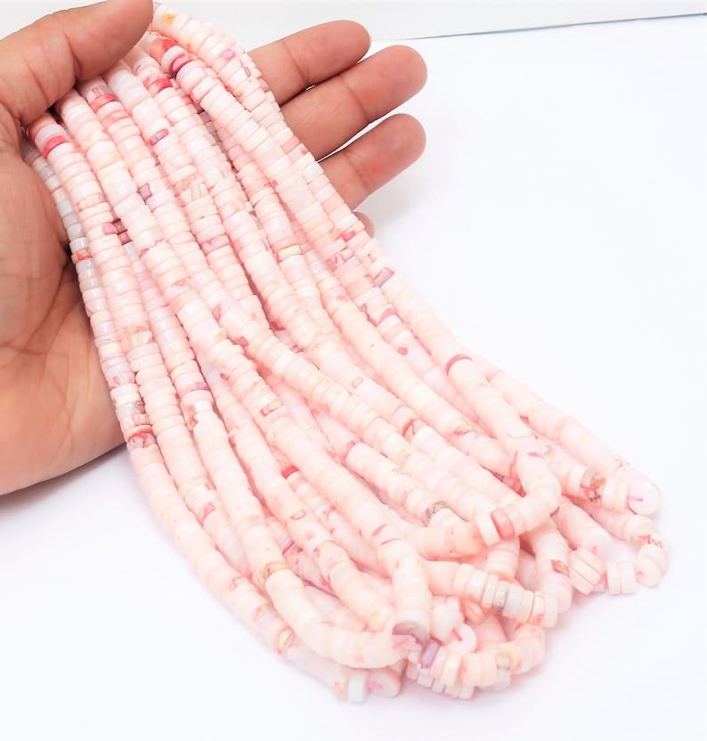 Perles opale naturelle de pêche clair 5-7mm de qualité supérieure pour joaillerie fine DIY