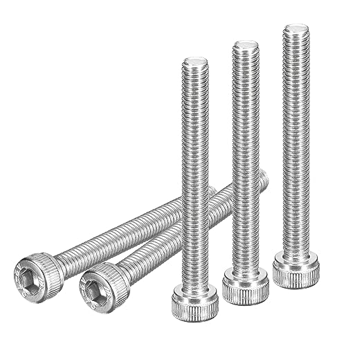 DTGN M5x45mm Socket Head Cap Screws Bolts, 25Pcs 304 Stainless Steel 18-8, Metric Machine Hex Socket Screw, Hex Drive