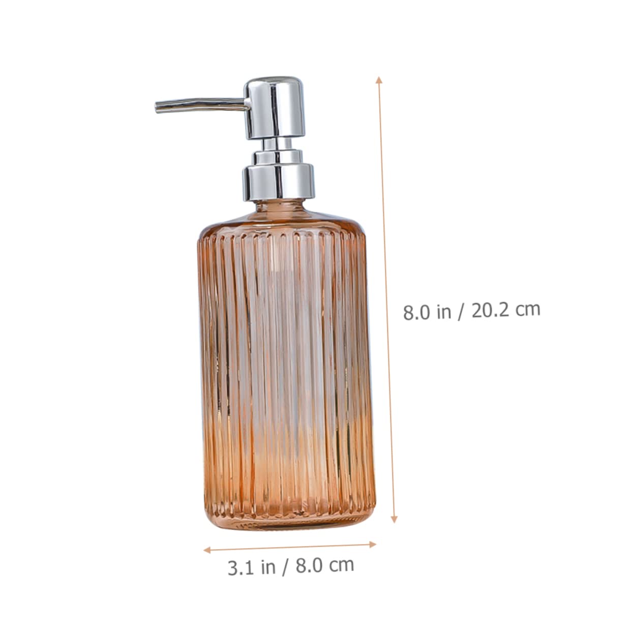 Botella Dispensadora de Jabón de Manos de Vidrio 500ml, 3piezas