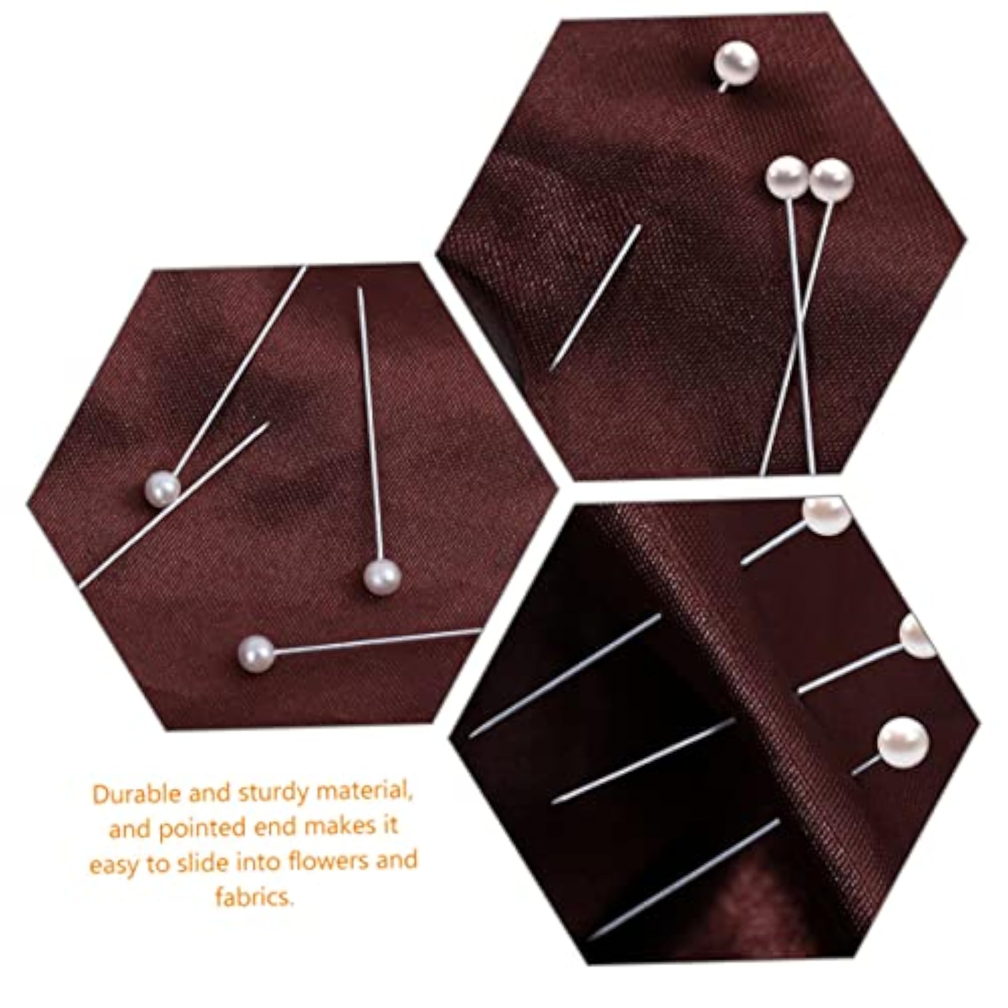 1200pcs Decorative Floral Pins for Weddings & Crafts