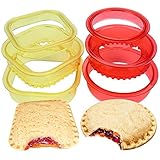 BAKER DEPOT Uncrustables Sandwich Cutter Sealer and Decruster for Kids Food Grade Square Round Shape...