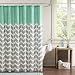 Intelligent Design ID70-365 Nadia Shower Curtain 72x72 Teal
