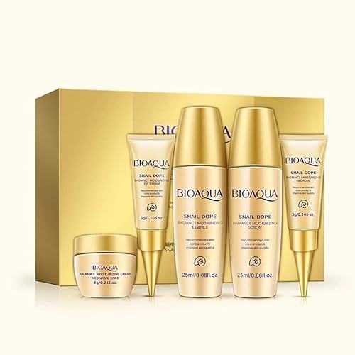 BIOAQUA Snail Mucus Skin Moisturizing Eye Toner Essence BB Cream 5pcs Set Gift Box