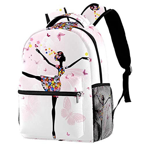 Sac à dos de voyage fleurs et papillons, le cadeau idéal pour le campus des petits