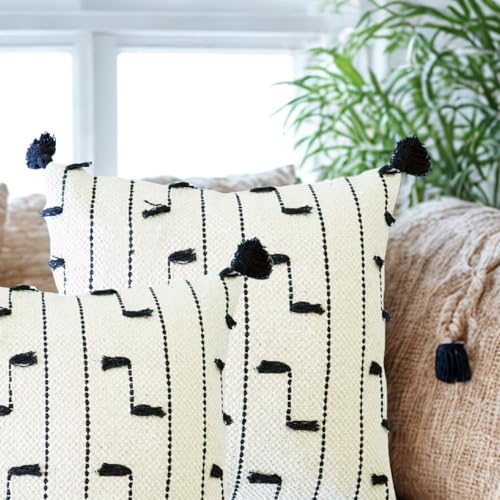 Coussin de qualité supérieure housse 100% coton lot de 2 YOGAN