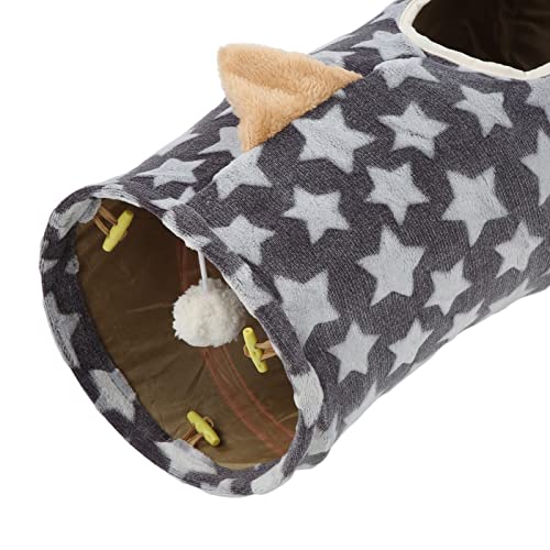 Túnel para gatos plegable en franela suave Jeanoko de 120cm para cachorros 2
