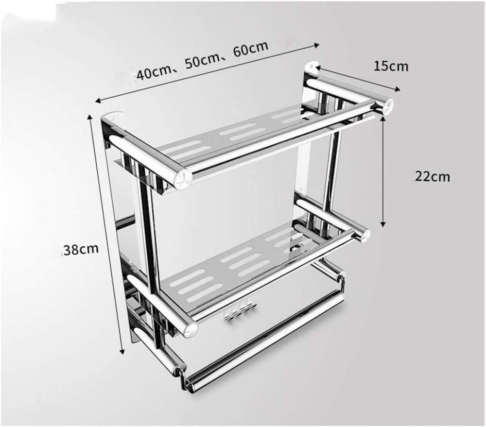 Perforación Estante de Ducha Estante de Ducha Estante de Esquina Toallero Telescópico Colgante de Acero Inoxidable Rectangular Estante de baño Estante de Esquina Soporte de champú para Puerta de