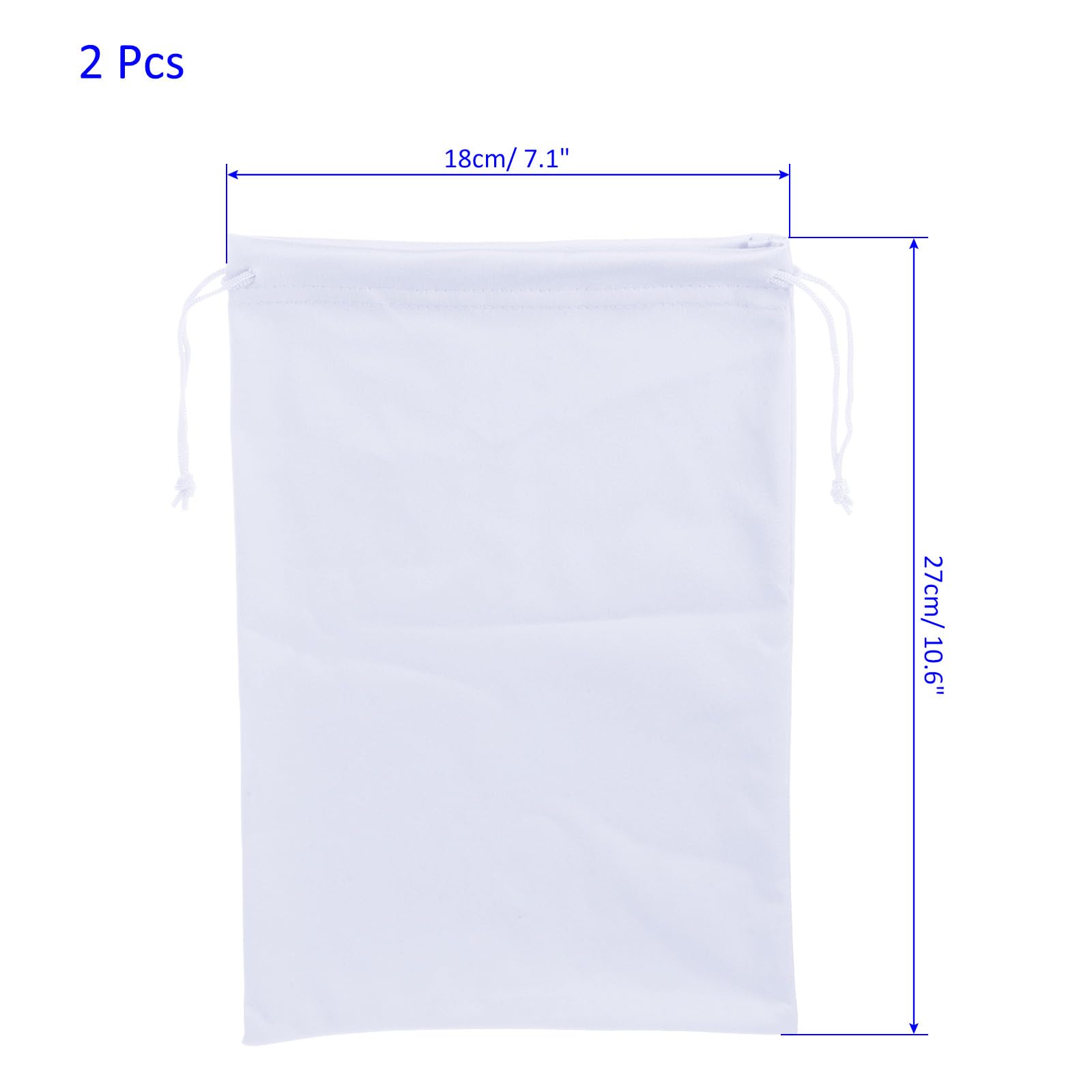 M METERXITY 2 Pack Ski Goggle Bag, Microfiber Snow Goggles Case Sleeve Drawstring Pouch Protection Bags - Image 4