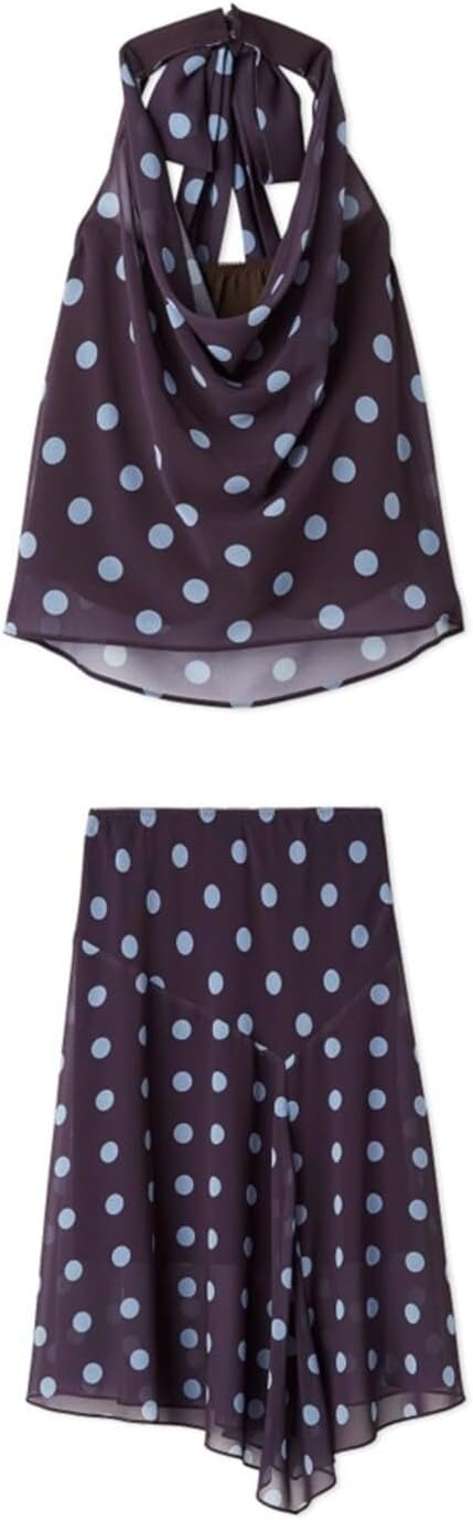 Amazon.co.jp: [リリーブラウン] フルーツシフォンホルタートップス