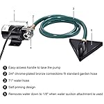 Goplus Water Transfer Pump, 115V 1/10HP 330GPH Portable Electric Utility Pump with 6FT Suction Hose Kit, Remove Water… - Image 5