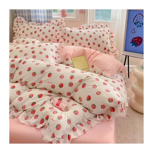 Housse de couette mariage en dentelle rose, cadeau idéal pour les mariés - 2