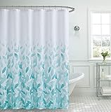 Creative Home Ideas Ombre Set | Set of 1 Shower Curtain & 12 Metal Hooks | Rust Resistant |, 72” X...