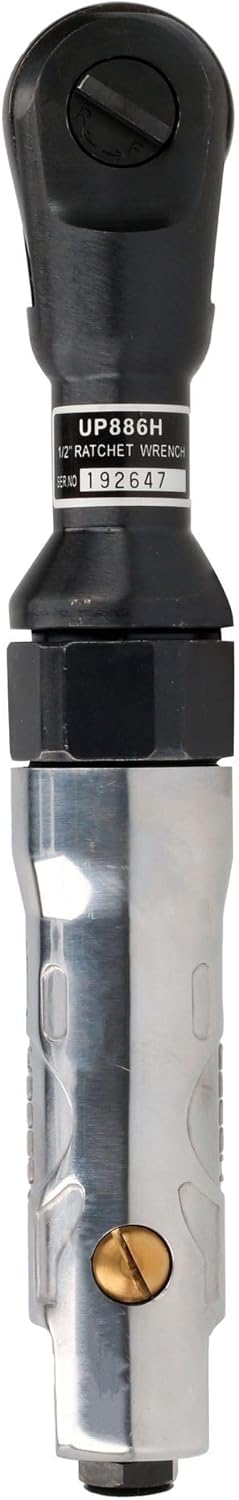 Urrea Air Ratchet - 1/2" Drive 50 ft-lb Torque Air Wrench with Compact Design & Heavy Duty Metal Construction - UP886H