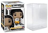 Funko Pop! NFL Legends Troy Polamalu Pittsburgh Steelers Vinyl Figure #334, Multicolor, 3.75 Inches, with Compatible Box Protector Case