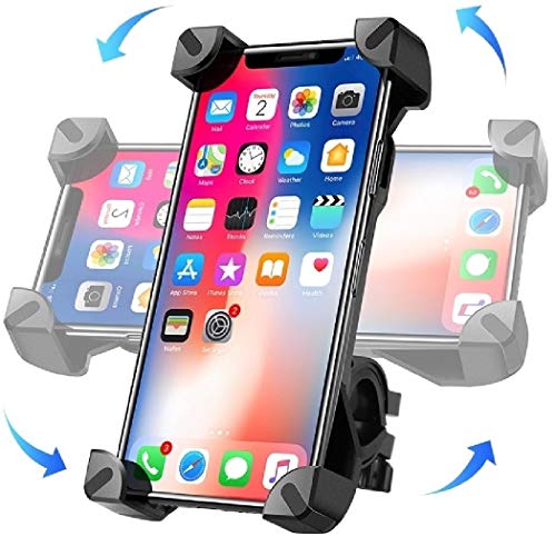 Moogambi Soporte para móvil Bicicleta y Motocicleta con rotación 360º Soporte móvil Carrito bebé Soporte móvil Scooter Soporte móvil Patinete eléctrico Soporte móvil Universal Soporte antivibración