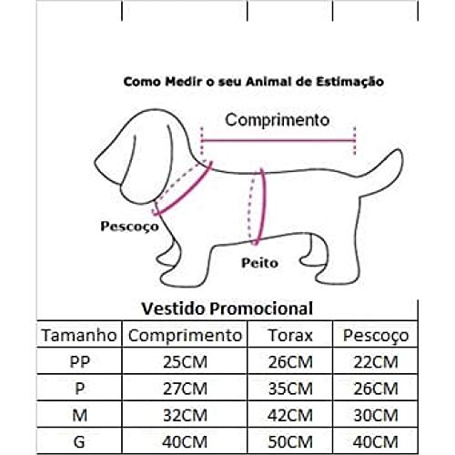 Vestido Pet - Vestido para cachorros - Estampa Leãozinho Tamanho:PP