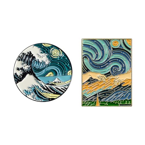 【Stile versatile ed espressivo】Mostra la tua passione per l'arte e l'estetica unica indossando queste spille su giacche, cappelli, sciarpe, jeans o zaini. Che si tratti di Comic-Con, incontri o di un look quotidiano, lascia che queste spille esprimano la tua personalità e ti mettano in contatto con amanti dell'arte e della cultura Amazon che condividono i tuoi stessi interessi.