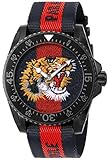 [グッチ] 腕時計 DIVE ダイブ ネイビー×レッド 文字盤 ステンレススチール サファイヤガラス クォーツ 45MM スイス Watch YA136215 メンズ ブラック [並行輸入品]