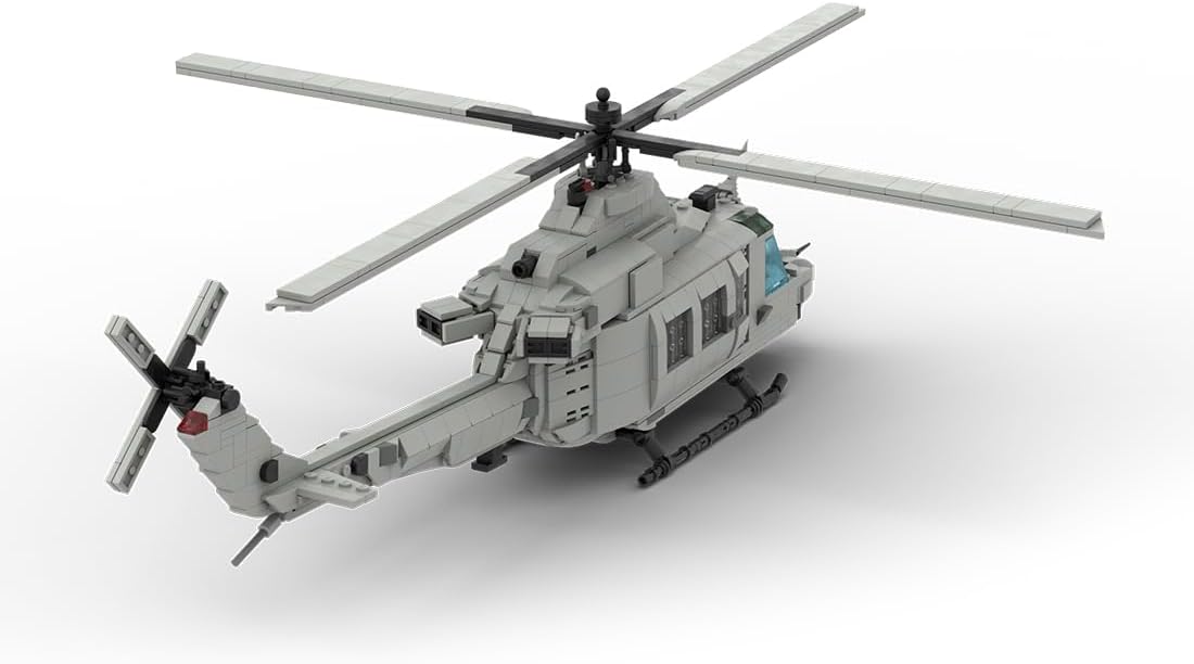 FunXylophy Bell UH-1Y Venom Helicopters Building Blocks Set, Collectible Military-Themed Model to Build and Display, Great Gift for Adult, MOC-141242 (1070 PCS)