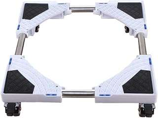 Furniture Dolly Base Refrigerator Stand Movable Washing Machine Base Length/Width 42-65cm Air Conditioner Base Fridge Freezer Wheels for Dishwasher Ice Maker (H:10-14cm) (4 Wheels)