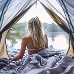 Lightweight Sleeping Bag Liner Single & Double Camping Travel Sleep Sack for Backpacking Hotels & Hostels grey