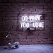 Neon Lights Do What You Love Neon Sign White Office Bar Sign 14 x 9 Inch Neon Light Sign for Bedroom Living Room Christmas Party Decor Ultra Bright Neon Night Light