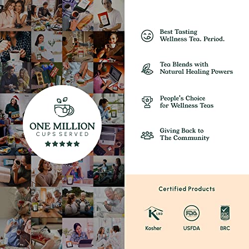 Teaniru, Grandeur Tea Collection - Premium Tea Gift Set | 3 Aromatic Flavors In Golden Tins |Tea Sampler Gift - Black Tea, Green Tea & Herbal Tea | Tea Gift Sets #TOP6