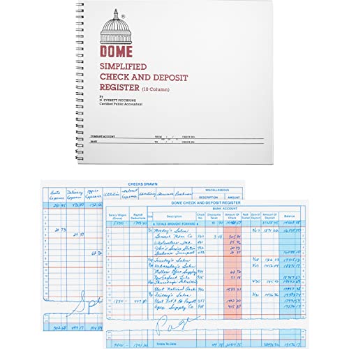 DOM210 Check and Deposit Registry Book