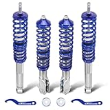 maXpeedingrods Coilovers for Volkswagen Golf MK2 1985-1992, Golf MK3 1991-2000, for VW Jetta MK2 1984-1992, Jetta MK3 1993-1998, Height Adjustable Coilovers Suspension Lowering Kit, Blue