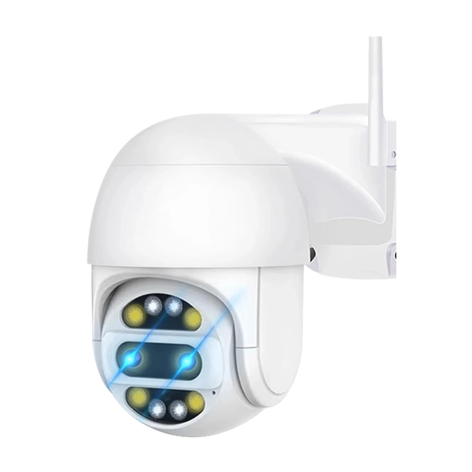 Kamery bezpieczeństwa, 4K 8MP Podwójna soczewka Kamera PTZ z 8-krotnym zoomem do nadzoru bezprzewodowego wykrywania ludzi do użytku na zewnątrz (8 MP Aparat Add 64G)
