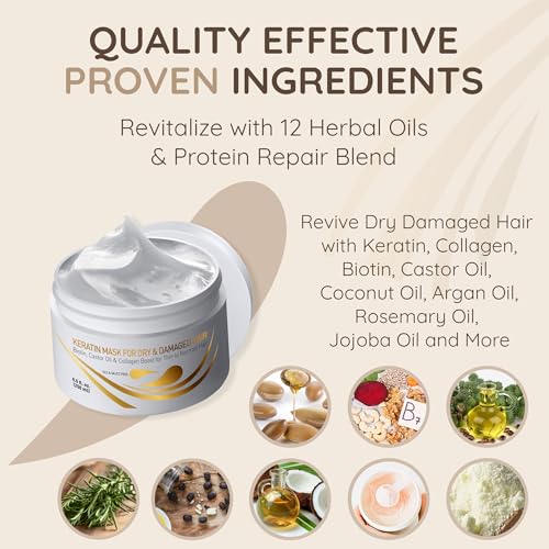 image for VITAMINS hair cosmetics Vitamins Keratin Hair Mask Deep Conditioner - 