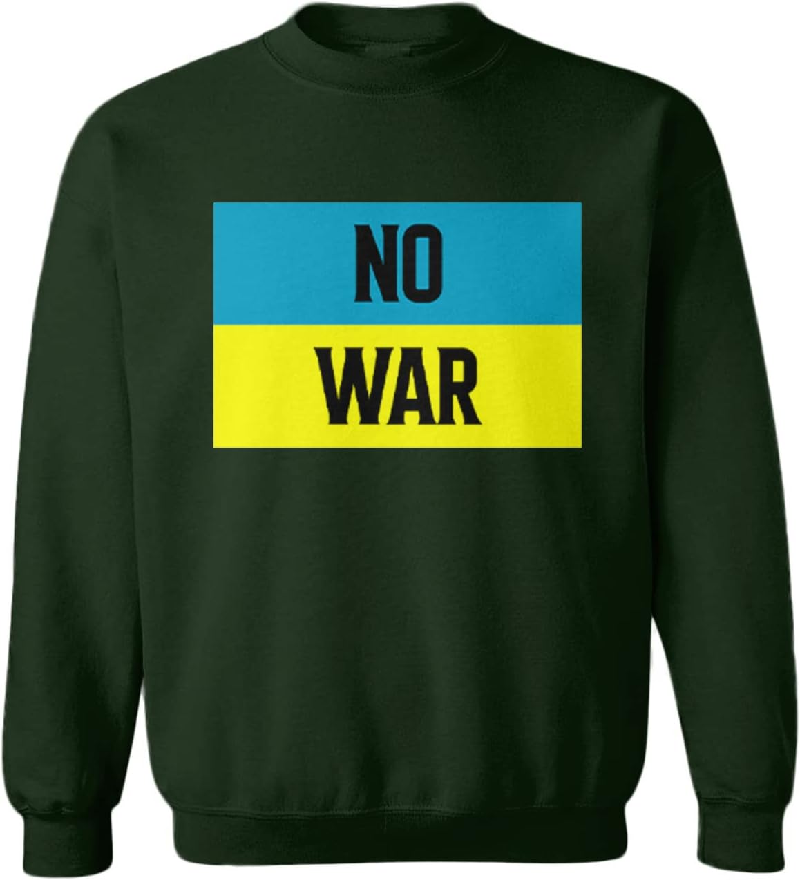 No War - Ukraine Flag Peace Toddler Fleece Crewneck Sweater