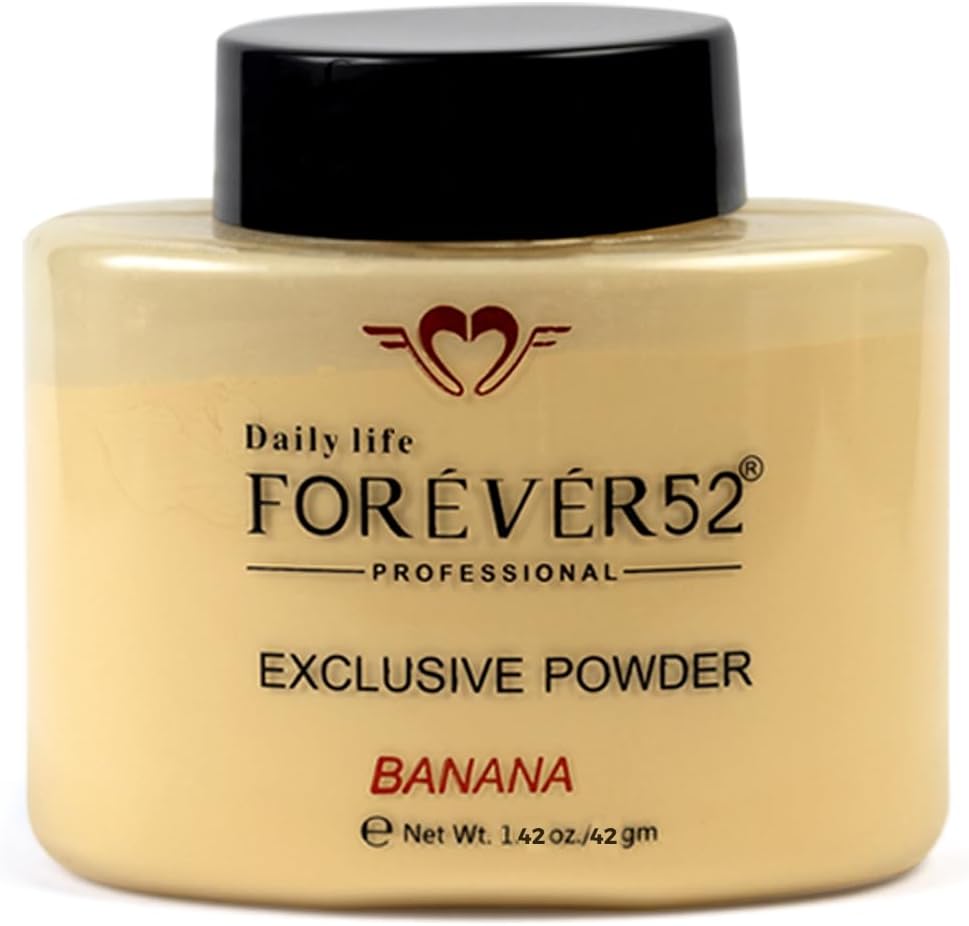 Daily Life Forever52 EXCLUSIVE BANANA Makeup Setting Loose Powder Long-lasting Coverage Reduces Shine, Matte Finish Look, 42gm Medium (Banana2) - FBE004