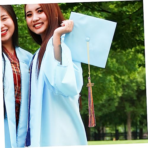 Amosfun 6 Pçs Borla De Formatura Decoração Azul Enfeites De Carro Presentes Para Estudantes Itens De
