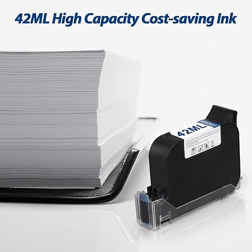 Miniatura 4 de BENTSAI BT-2580P Original Solvente Cartucho de tinta de secado rápido Impresora de inyección de tinta de mano BT-HH6105B2BT-HH6105B3B10 (negro)