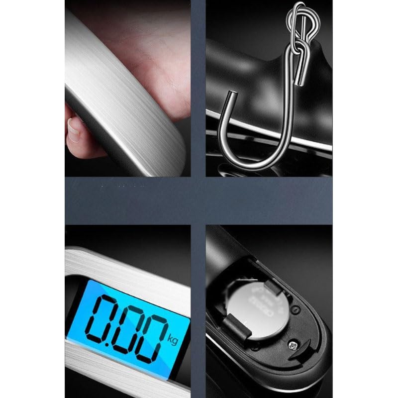 Portable Electronic Scale Mini Luggage Hook ABS LED Liquid Crystal Screen image 2