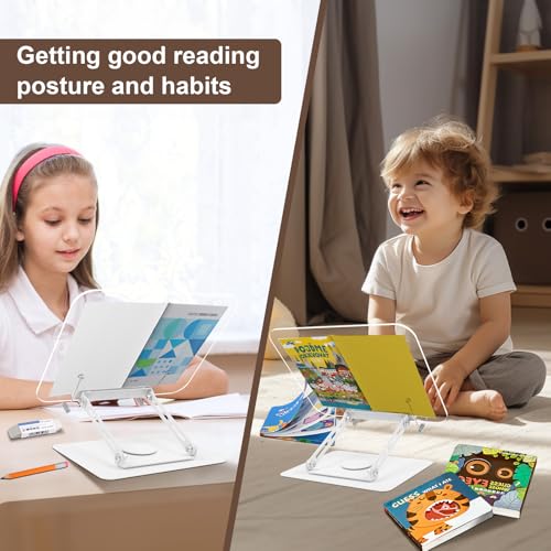 Support de livre de cuisine et partitions avec base rotative pour tablette - 5