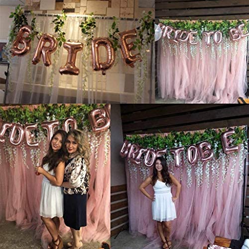 Image of Party Propz Rose Gold Bride To Be Foil Banner (Cardstock) - Bride To Be Decoration Set Combo | Bachelorette Party Decorations | Bride To Be Banner | Bride To Be Decoration,1 Piece